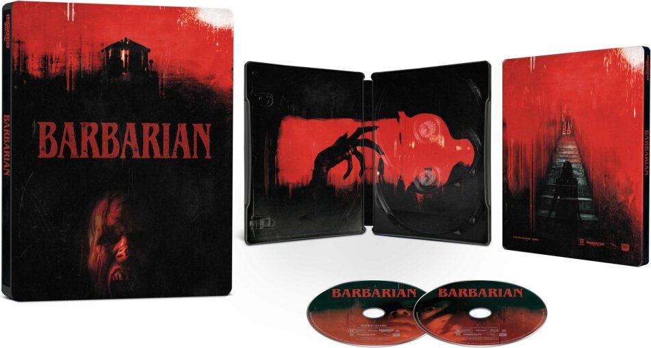 Barbarian (2022) Limited Edition, Steelbook, 4K Ultra HD + Blu-ray
