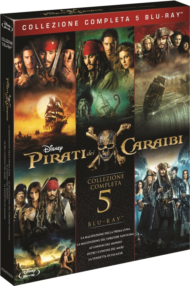 Pirati dei Caraibi 1-5 - Collezione Completa 5 Blu-ray