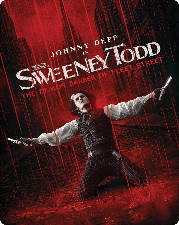 Sweeney Todd: The Demon Barber of Fleet Street (2007) Limited Edition, Steelbook, 4K Ultra HD + Blu-ray