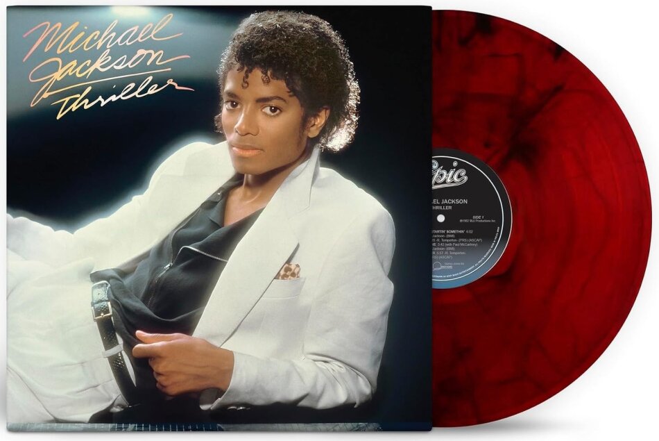 Michael Jackson - Thriller 2026 Reissue, Sony, Red & Black Marble Vinyl, LP