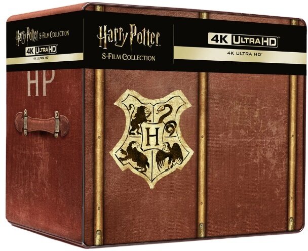 Harry Potter 1-7 - 8-Film Collection - Library Case + Goodies, Édition 25ème Anniversaire, Édition Limitée, Steelbook, 8 4K Ultra HDs + 8 Blu-ray