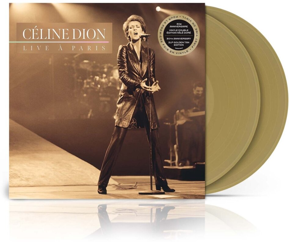 Celine Dion - Live A Paris 2026 Reissue, Sony Legacy, Édition Limitée, Golden Tan Vinyl, 2 LP