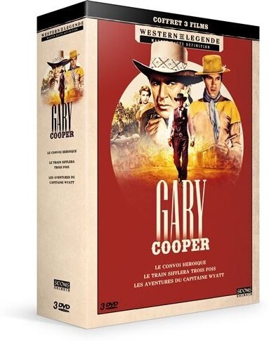 Gary Cooper - Le convoi héroïque / Le train sifflera trois fois / Les aventures du Capitaine Wyatt Western de Légende, 3 DVD