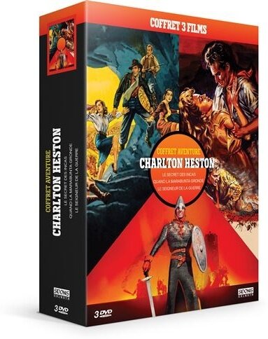 Charlton Heston - Le secret des Incas / Quand la Marabunta gronde / Le seigneur de la guerre 3 DVD