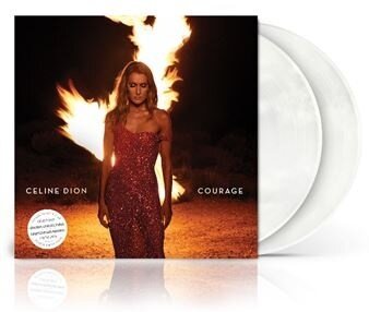Celine Dion - Courage 2026 Reissue, Sony, pearl white vinyl, 2 LPs