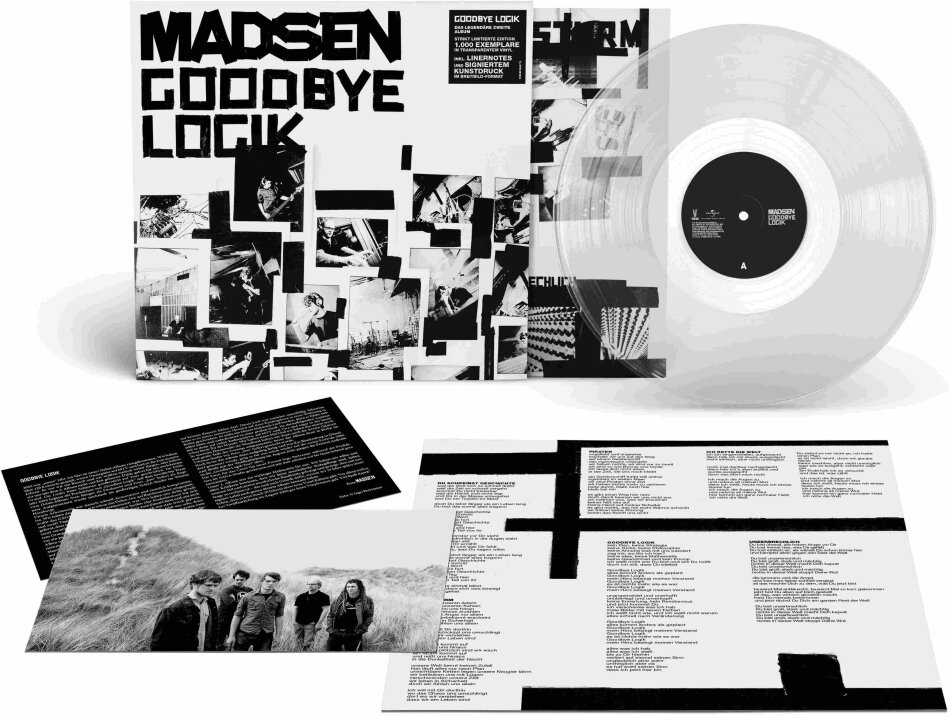 Madsen - Goodbye Logik 2026 Reissue, Vertigo Berlin, Signed Art Card, Edizione 20° Anniversario, Edizione Limitata, Crystal Clear Vinyl, LP