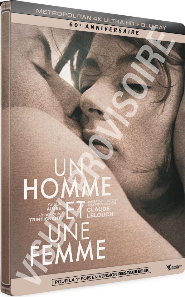 Un homme et une femme (1966) Collector Limitée, Steelbook, 4K Ultra HD + Blu-ray