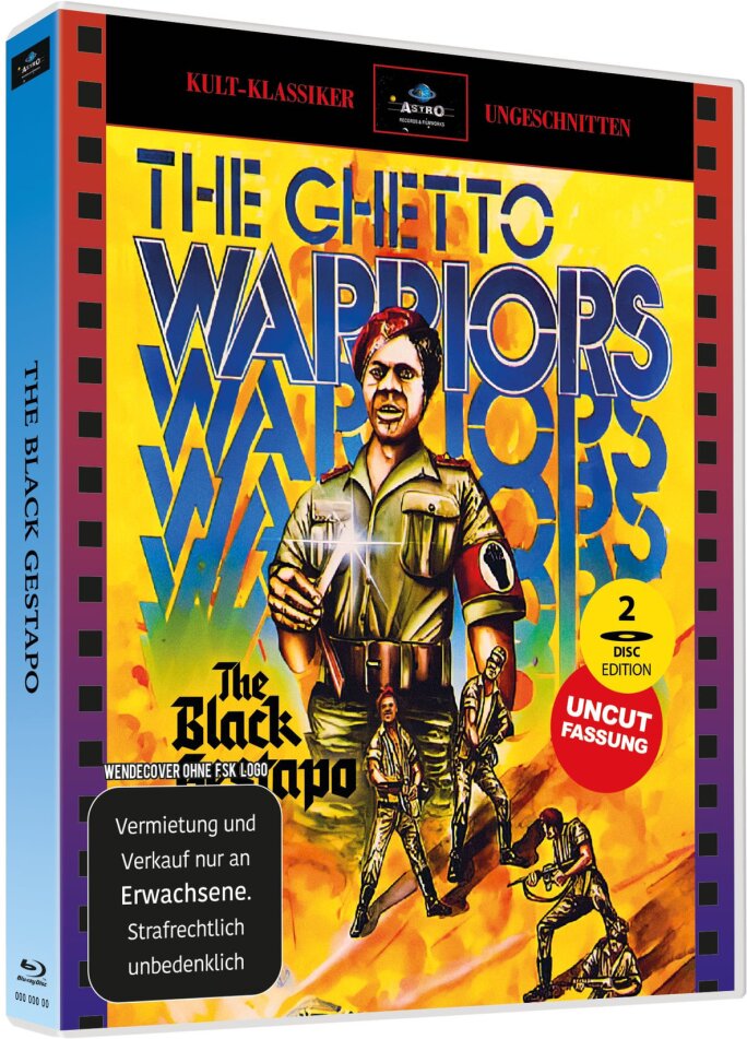 The Black Gestapo (1975) Scanavo Edition, Cover 2, Classico di culto, Edizione Limitata, Uncut, Blu-ray + DVD