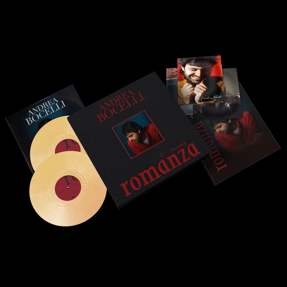 Andrea Bocelli - Romanza 2026 Reissue, Boxset, Edizione 30° Anniversario, Deluxe Edition, Gold Vinyl, 2 LP