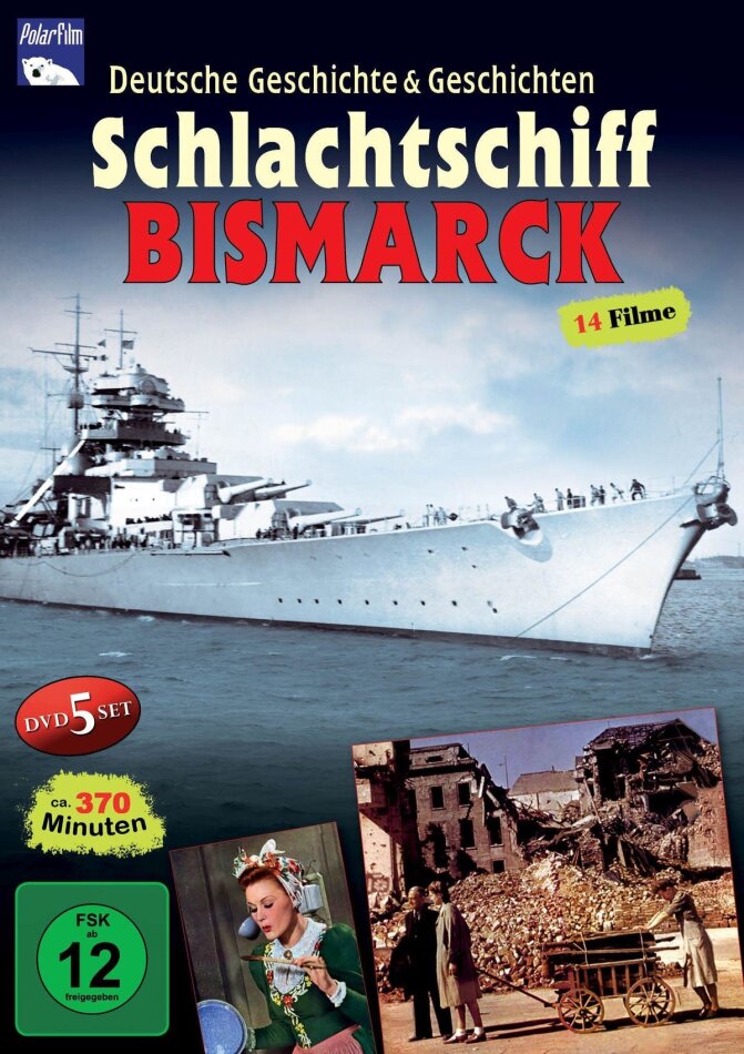 Schlachtschiff Bismarck - 14 Filme 5 DVDs