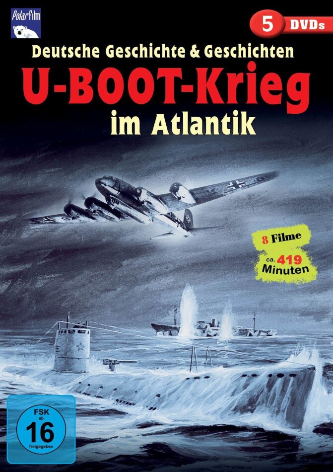 U-Boot-Krieg im Atlantik - 8 Filme 5 DVDs
