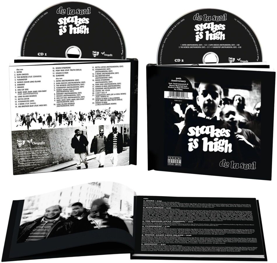 De La Soul - Stakes Is High Hardcover Book, 30th Anniversary Edition, 2 CDs