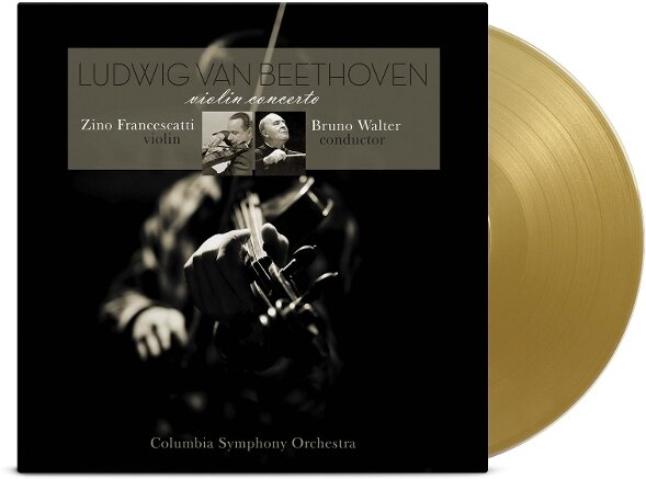 Ludwig van Beethoven (1770-1827), Bruno Walter, Zino Francescatti & Columbia Symhpony Orchestra - Violin Concerto Gold Colored Vinyl, LP