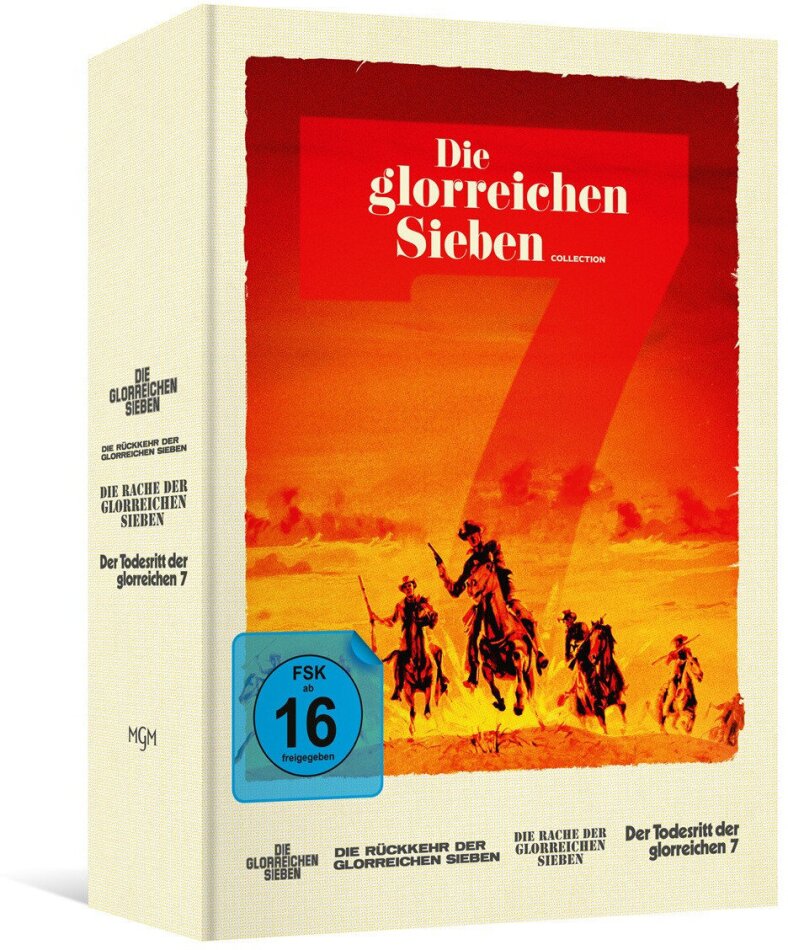 Die glorreichen Sieben Collection - Die glorreichen Sieben / Die Rückkehr der glorreichen Sieben / Die Rache der glorreichen Sieben / Der Todesritt der glorreichen Sieben Digipack, Edizione Limitata, 4K Ultra HD + 5 Blu-ray