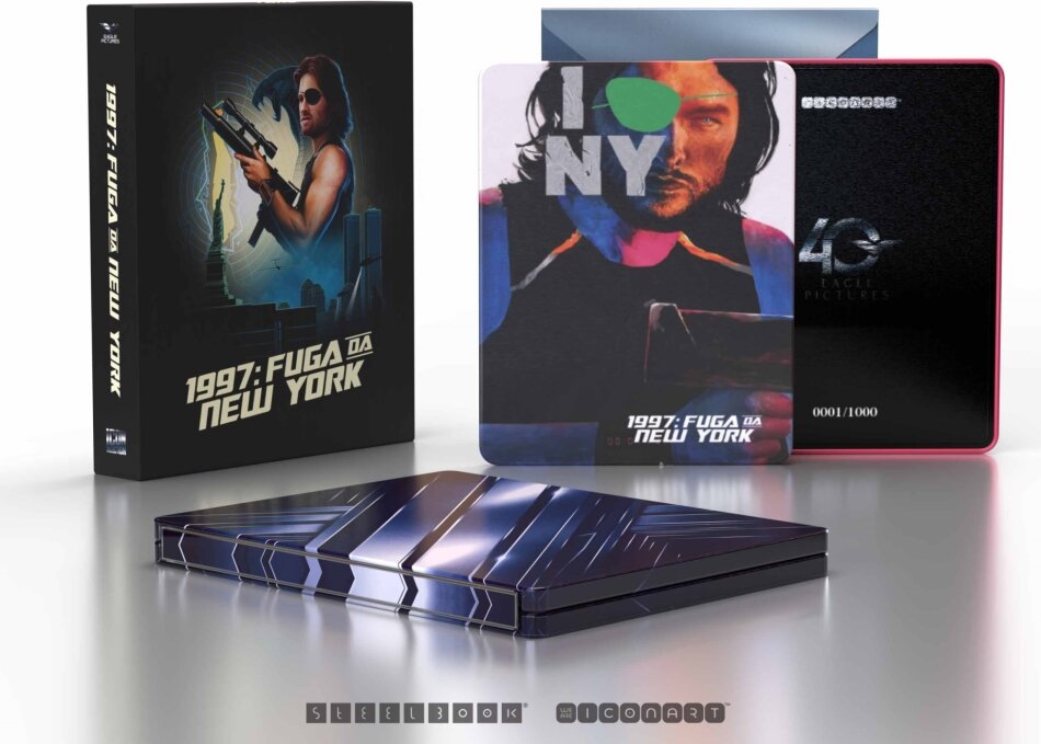1997: Fuga da New York (1981) Icon Collection, Edizione Limitata, Steelbook, 4K Ultra HD + Blu-ray