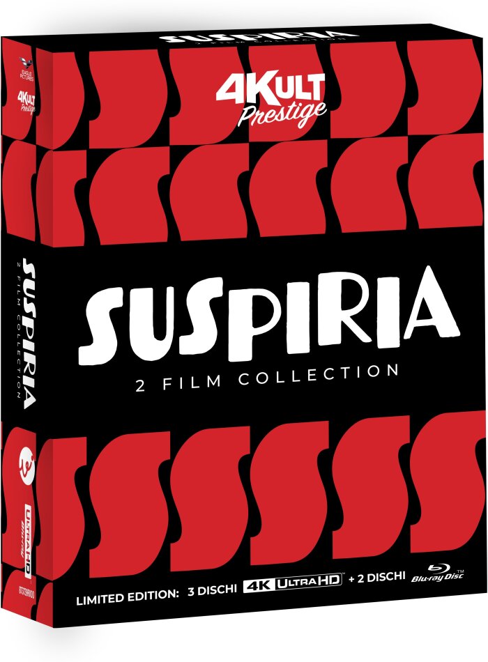 Suspiria (1977) / Suspiria (2018) - 2 Film Collection Edizione Limitata, 3 4K Ultra HDs + 2 Blu-ray