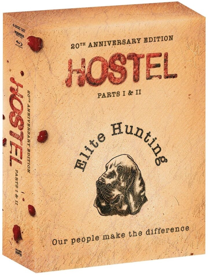 Hostel: Parts I & II Édition Collector, Édition Limitée 20ème Anniversaire, Steelbook, 2 4K Ultra HDs + 2 Blu-ray