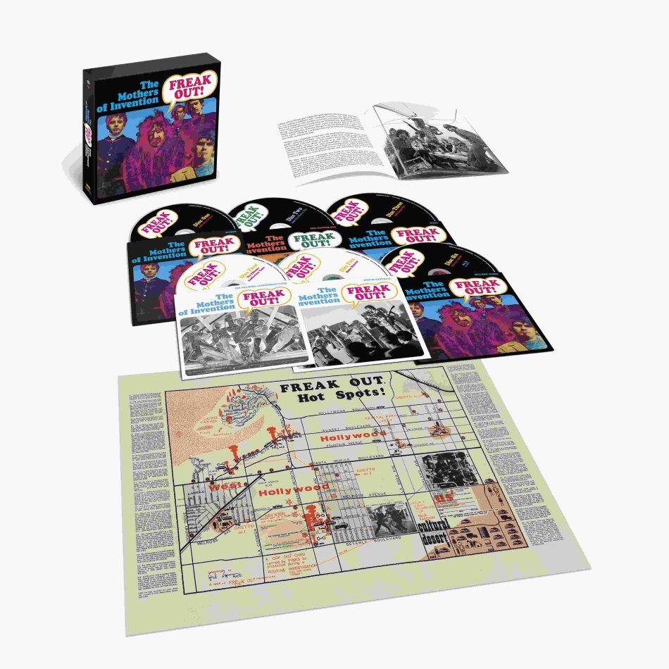 Frank Zappa & The Mothers Of Invention - Freak Out! 2026 Reissue, Super Deluxe Edition, Universal, Edizione 60° Anniversario, 5 CD + Blu-ray
