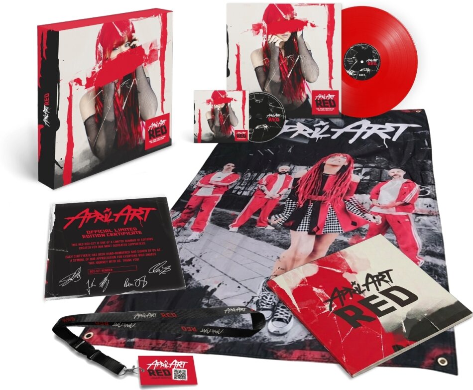 April Art - RED Boxset, Red Vinyl, LP + CD