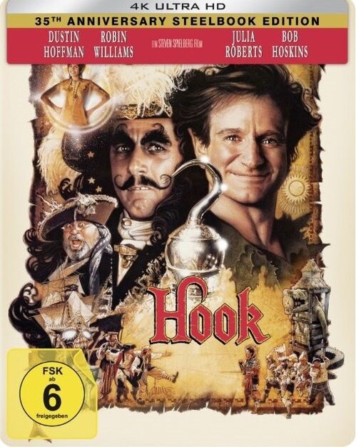 Hook (1991) 35th Anniversary Edition, Limited Edition, Steelbook, 2 4K Ultra HDs