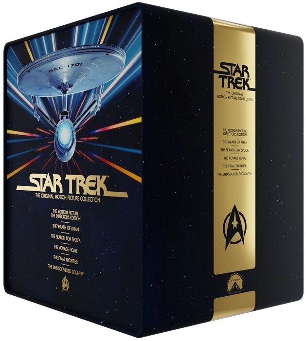 Star Trek 1-6 - The Original Motion Picture Collection Library Case Edizione Limitata, Steelbook, 6 4K Ultra HDs + 6 Blu-ray