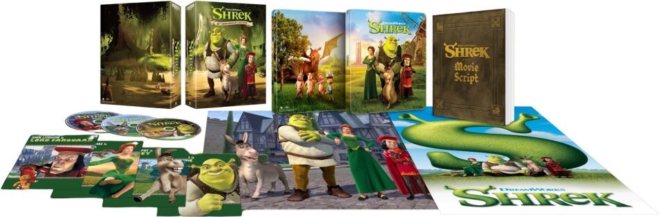 Shrek (2001) Edizione 25° Anniversario, Collector's Edition Limitata, 4K Ultra HD + 2 Blu-ray