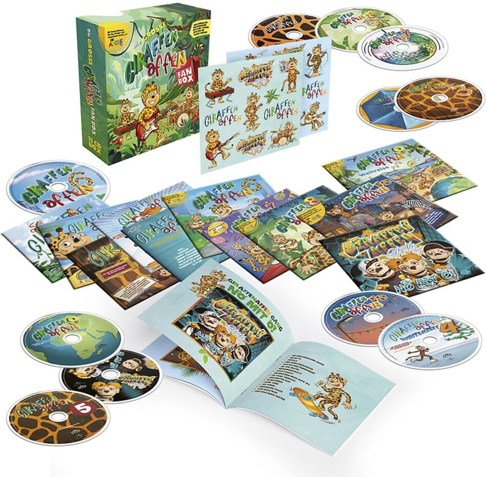 Giraffenaffen - Die große Giraffenaffen Fan Box 11 CD