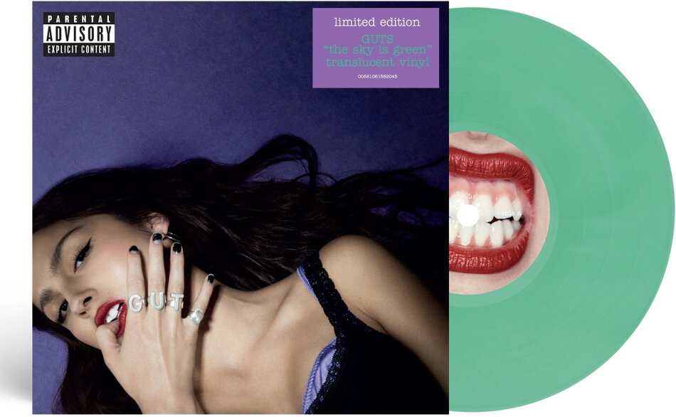 Olivia Rodrigo - GUTS 2026 Reissue, Special Retailer Version, Interscope, The Sky Is Green Translucent Vinyl, LP