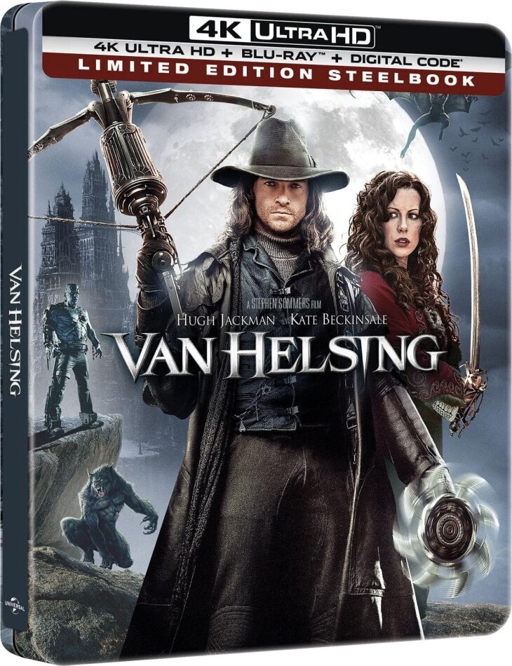 Van Helsing (2004) Edizione Limitata, Steelbook, 4K Ultra HD + Blu-ray